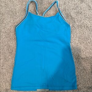 Lululemon Women's Blue Tank Top/ Activewear
Built in bra
no padding
size 6